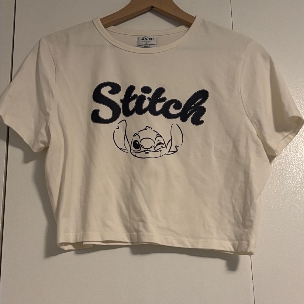 NWOT Disney Stitch Crop Top Tee